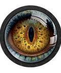 Heavy Duty 4 Pack Black Funny Scary Eye Kitchen Cabinet Knobs And Drawer Pulls Featuring Corrosion Resistant Abs Material And Sturdy Hardware For A Badass Room Transformation, close-up view of an eye design.