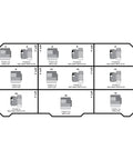 Diagram of Workhorse Everyday Hydraulic Fitting And Adapter Kit with 84 Adapters and 150 ORFS Face Seal O Rings layout