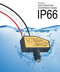 DC Photoelectric Switch Dusk To Dawn Sensor IP66 waterproof demonstration in water, showing its outdoor durability.
