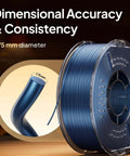 Metallic Bronze 1.75mm PLA Filament, 1kg spool with high dimensional accuracy for 3D printing, close-up of filament and spool.