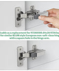 Installing Cabinet Hinge Damper Pack Of 20 For Blum Straight Arm Full Overlay Hinges With Nickel Plated Finish Replaces 973A0500.01