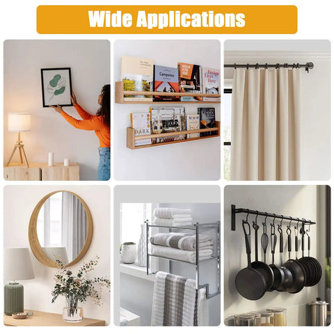 Heavy Duty Self Drilling Drywall Anchors And Screws Slam Right Into Walls Without The Headache Holds heavy loads for framed art, shelves, curtains.