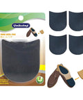 Two Pairs Rubber Heel Pads Replacement Kit With 3.5 mm Thick Anti Slip Cushions For Men And Women Leather Shoes Includes Nails Sandpapers Self Adhesive Stickers