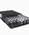 Countertop Coffee Pod Holder With Sliding Drawer For Keurig K Cups Holds 36 Pods Caddy Dispenser Coffee Bar Organizer Kitchen Drawer Solution Keeps Pods Grab And Go Ready Black