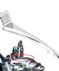 Headlight Top Trim Strip Chrome For Harley Road King FLHT 1988-2013, Badass Cowl Spear Design Front End Upgrade, premium trim