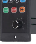 VFD Inverter For Motors Pumps And Fans 176 264V Input To 0 220V Output Converts Single Phase To Three Phase 400W Variable Frequency Drive Controller With Copper Core Coil For Stable Power And Efficient Motor Performance. Front panel with RUN, STOP, and speed knob.