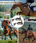 Two Pack Western Spurs With Turnable Gear For Cowboy Boots, Training Cues And Ranch Riding, Secure Side Buckles, Rotating Rowel