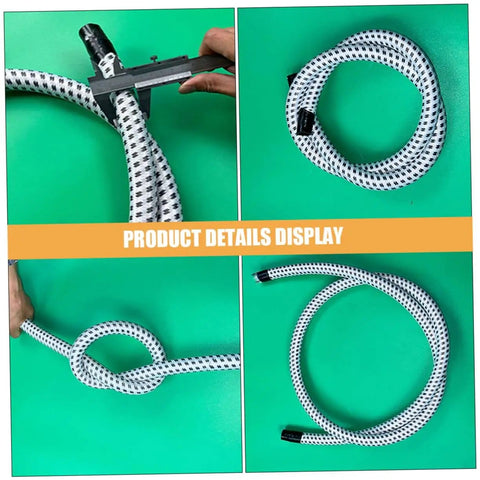 High Temp Steam Hose for Garment Steamers Flexible PVC Nylon Tube Replacement Part Durable Compatible With Most Ironing Machines