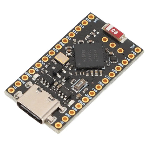 Nice Nano V2 Bluetooth Five Point Oh Charging Management Development Board For Lithium Batteries, angled top view