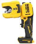 Side view of the 20V Max XR Copper Tubing Cutter for 1/4 Inch to 1-1/4 Inch Copper Tubing K L M Hard and Soft Pipe
