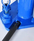 Close-up of Smooth Operator Manual Hydraulic Claw Jack With 5 Ton Top Lift Plus 2.5 Ton Hook Capacity for precise lifting.