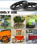 Flat Free 20 By 2.125 Inch Replacement Tire for Wheelbarrow Carts and Big Wheel Utility Carts, shown in various uses