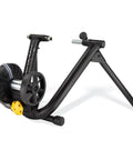 M2 Smart Indoor Bike Trainer With Zwift Compatibility, No-Fuss Wheel On Mount, black frame side view