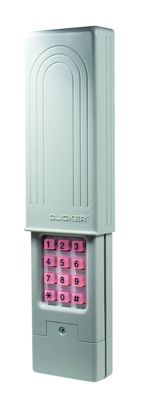Keyless Entry Garage Door Keypad Universal Wireless Pad For Most Openers, Works With LiftMaster, Craftsman, Durable White
