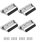 Stainless Steel Spring Loaded Case Handles 4 Pack 122mm With Rubber Grip Durable 304 Grade Cabinet Hardware for Cabinets with screws