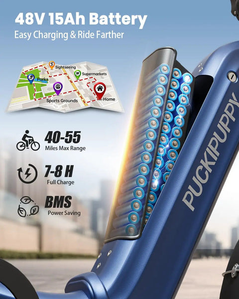 Electric Trike For Adults With 960W Peak Power Full Suspension And Reverse Gear Top Speed 15 MPH Sick All Terrain E Trike Built For Comfort Easy Cruising Durable Ride For Everyday Fun 48V 15Ah battery