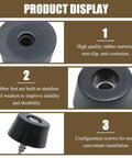 Product display of 16 Pack Rubber Feet With Screws 1 Inch Top Width 0.8 Inch Base 0.5 Inch Height Heavy Duty Non Slip Bumpers