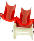 Heavy Duty Cable Puller Sheave With Four Inch Outer Diameter For Smooth Feeding Into Three Inch Conduits and Tight Squeezes