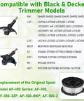 Ultimate Replacement Spool Kit For 0.065 Inch Line Trimmers compatibility chart with Black & Decker trimmer models.