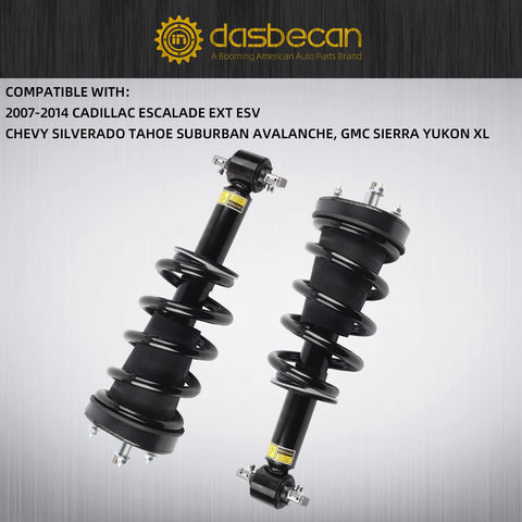 Two Piece Front Struts Assembly With Magnetic Electronic Suspension For 2007 To 2014 Cadillac Escalade Suburban Tahoe GMC