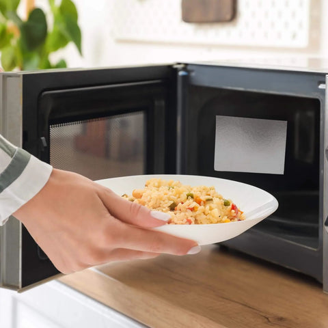 Using 10 Piece Microwave Waveguide Covers Mica Sheets 5.9 By 4.7 Inches Easy To Cut Replacement Heat Insulation For Microwave Ovens.
