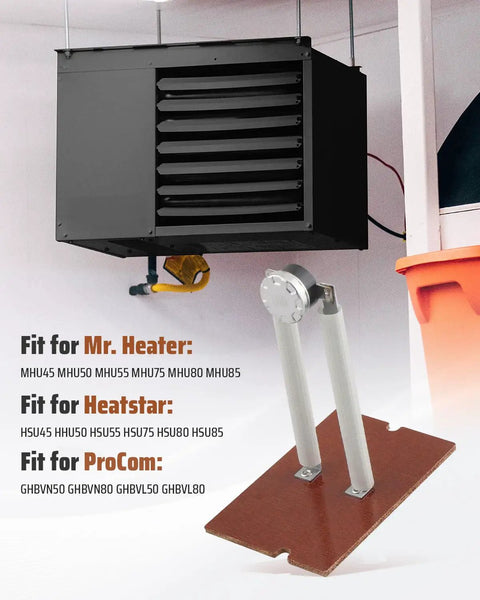 60015 High Limit Switch Replacement For Gas Stoves And Propane Heaters, KSD301080 Compatible, installed with heater unit