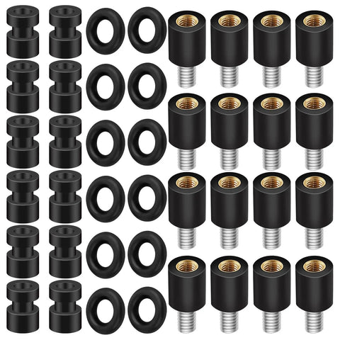 36 Piece Anti Vibration Standoff Set With M3 Screws Rubber Damper Balls And M7 O Rings For Flight Controller Mounts displayed.