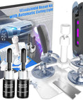 Two Pack Windshield Repair Kit With Suction Cup And Curing Light Auto Glass Repair Tool Using Nano Resin For Chips And Cracks
