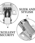 Close-up view of Heavy Duty Hydraulic Soft Close Cabinet Hinges With Rock Solid Buffer Dampers Crafted From Quality Cold Rolled Steel.