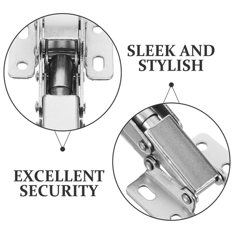 Close-up view of Heavy Duty Hydraulic Soft Close Cabinet Hinges With Rock Solid Buffer Dampers Crafted From Quality Cold Rolled Steel.