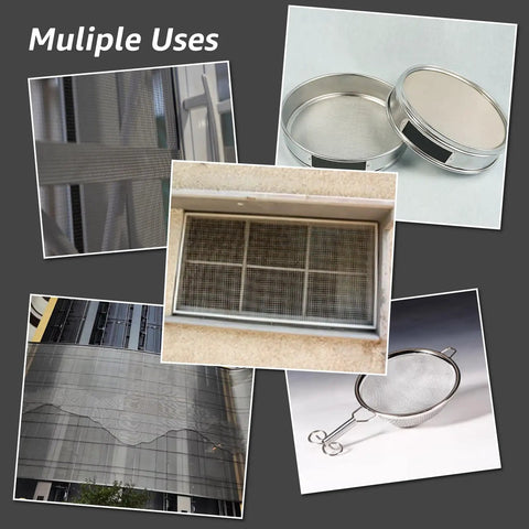 Six Pack 12x8 Inch Stainless Steel Wire Mesh Screens For DIY Projects Vents Cages Garden Windows And Filters Never Rust 20 Mesh With 1mm Aperture And 0.4mm Wire Diameter Bang For Your Buck Heavy Duty Build