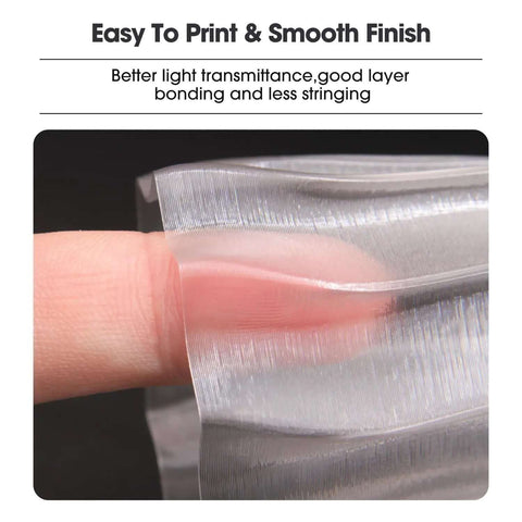 Transparent PETG filament showing smooth finish and flexibility for Budget Friendly PETG Filament 1.75mm 1kg Spool Glossy Finish