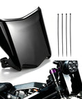 Front Number Plate For Electric Dirt Bikes With Dual Front Shock System Universal Fit For EBikes Like Surron Light Bee X Ridstar Q20 Tuttio Soleil 01 Yozma Macfox And More, black plastic