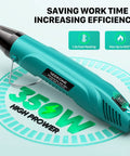 Mini 350W Heat Gun With Dual Temp 500F And 842F Fast Heating Hot Air Gun With Overheat Protection And Reflector Nozzle