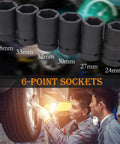Heavy Duty Torque Multiplier Wrench Set With 1 Inch Drive And 8 CR-V Sockets Labor Saving Lug Nut Remover Tool Kit image