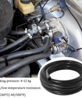Check Out This Awesome 10 Foot Black Silicone Vacuum Hose For Your Car Or Truck That Stands Up To Crazy Heat And Keeps All Those Engine Vents Sealed Tight So You Dont Have To Worry About Leaking Lines Or Aging Rubber Parts Ever Again While Driving On Any, engine bay hose close-up