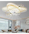 Modern Luxury Ceiling Fan Lamp High Transmittance Acrylic Ceiling Lamp for Living Room with unique design and bright lighting.