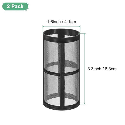 2 Pack 100 Mesh Stainless Steel Filter Screens For Water Pumps And Hoses Reusable Inline Sediment Filter Replacement