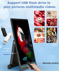 Take Your Business On The Road With This 55 Inch Outdoor Mobile Digital Signage Display IP65 Waterproof Advertising Kiosk with USB support.