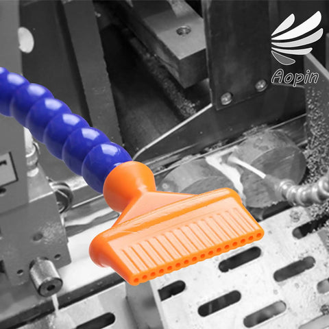 One Quarter Inch Threaded Flexible Cutting Fluid And Water Cooling Hose With Adjustable Stability Angle And Flat Nozzle Switch