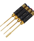Four Piece RC Screwdriver Set Aluminum Alloy Repair Tool Kit With 1.27mm 1.3mm 1.5mm Hex And 4mm Socket for RC Model Maintenance