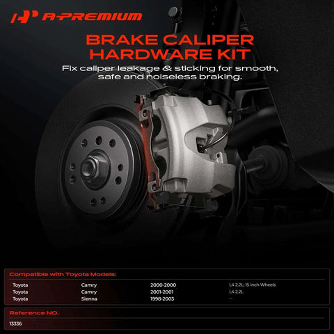 Upgrade Your Ride With This Fresh Front Disc Brake Hardware Kit For Toyota Camry And Sienna Models Built For Smooth Stopping Power And Top Tier Durability On The Road