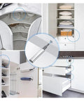 20 Pack Stainless Steel Magnetic Push Latches For Cabinets And Wardrobes No Fuss Easy Install Door Hardware in use