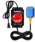 Indoor Outdoor Sump Pump Alarm With 110dB Audible Alert And LED Indicator, 10ft Float Switch For Septic Systems, Ponds, Water Tanks And Basements, High Water Level Protection To Keep Your Crib Dry, black housing and float switch