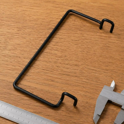 Heavy Duty Stainless Steel Mounting Bracket For Igt Side Table With Dual Slide Hooks Built Tough For Outdoor Cooking Gear, on wood.