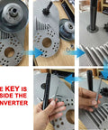 Torque Converter DIY Kit For Go Karts And Mini Bikes With 6.5 HP Engine, Three Quarter Inch Drive, assembly process with key