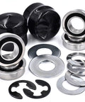 HD Switch Heavy Duty Front Wheel Hub Conversion Kit 4 Pack For 9040H Bushing To Bearing Upgrade with metal washers and caps