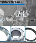 Beefed Up Front Wheel Hub Bearing Kit Replacement WH5170112W For 1999-2004 Tacoma 2.7L, 1996-2001 4Runner, 2000-2006 Tundra, 2001-2007 Sequoia 2WD Only NT517011 710571