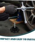 Mechanic installing Spare Tire Hold Down Bolt Durable Mounting Screw With Universal Fit for Cars SUVs And Trucks