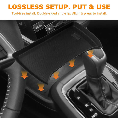 Subaru Crosstrek Wireless Charging Protective Pad For 2024 2025 2026 Center Console Anti Slip Mat installation demonstration